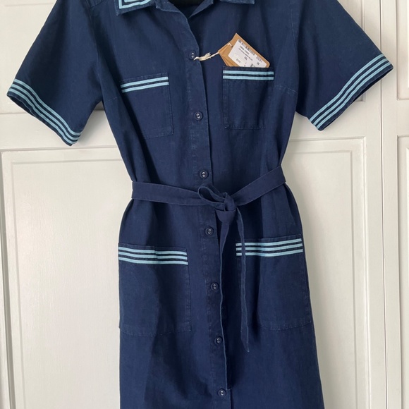 A.P.C. - Indigo Delave dress - USA Size 8 EU size 38 - Picture 3 of 13